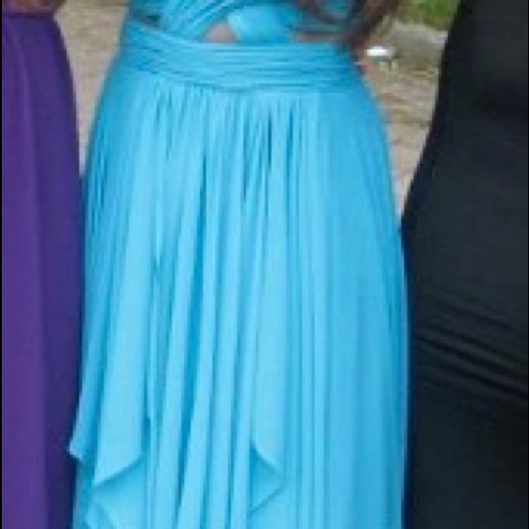 Cache Blue High Low Formal Dress - Picture 5 of 6